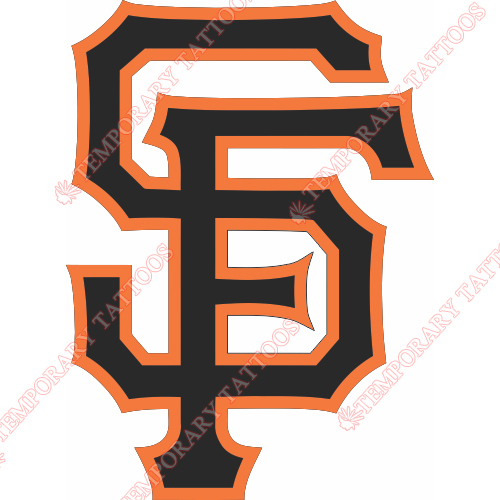 San Francisco Giants Customize Temporary Tattoos Stickers NO.1886